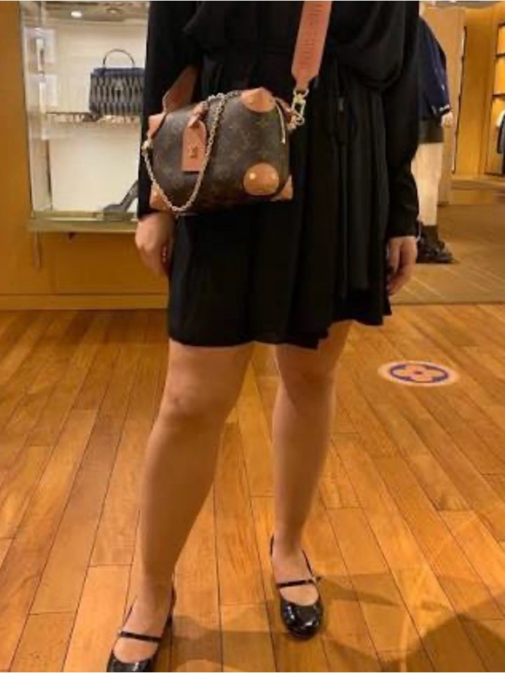 Louis Vuitton Monogram Mini Bag with Tan Accents
